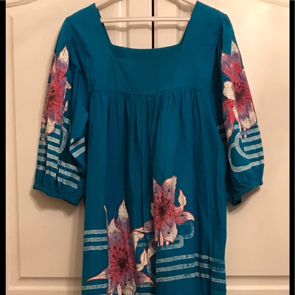 Vintage Rare Ramona Rull Bohemian Kaftan Dress - Picture 2 of 6